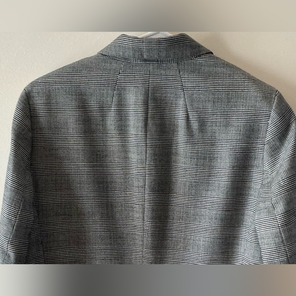 Talbots Women’s Black And Grey Plaid Pant Suit   Size 10  Like New - Picture 10 of 16